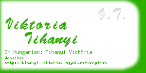 viktoria tihanyi business card